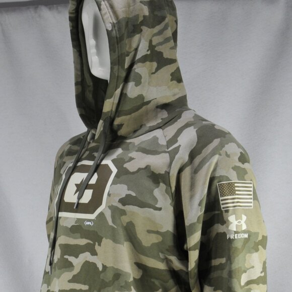 Under Armour UFL Freedom Hoodie 2XL Loose fit Official Merchandise Camo NWT - Picture 2 of 7